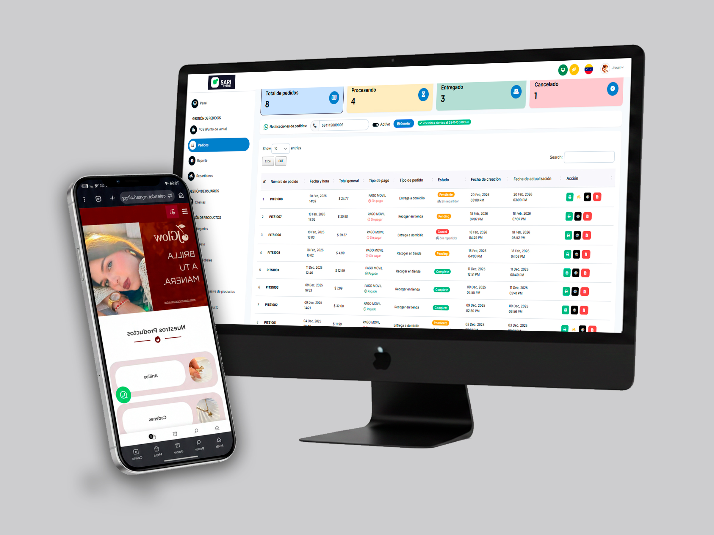 SARI Store - Catálogo y gestión de pedidos